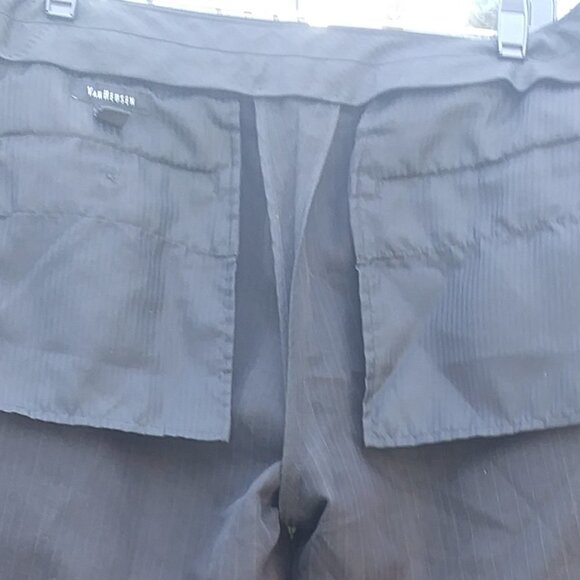 Van Heusen Black Pinstripe Mens Pants Slacks 32x32 - Picture 14 of 16